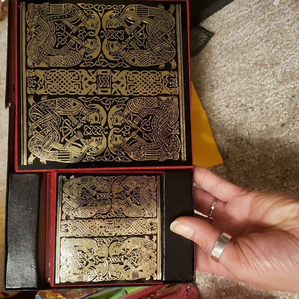 Vintage Celtic costers from Scotland